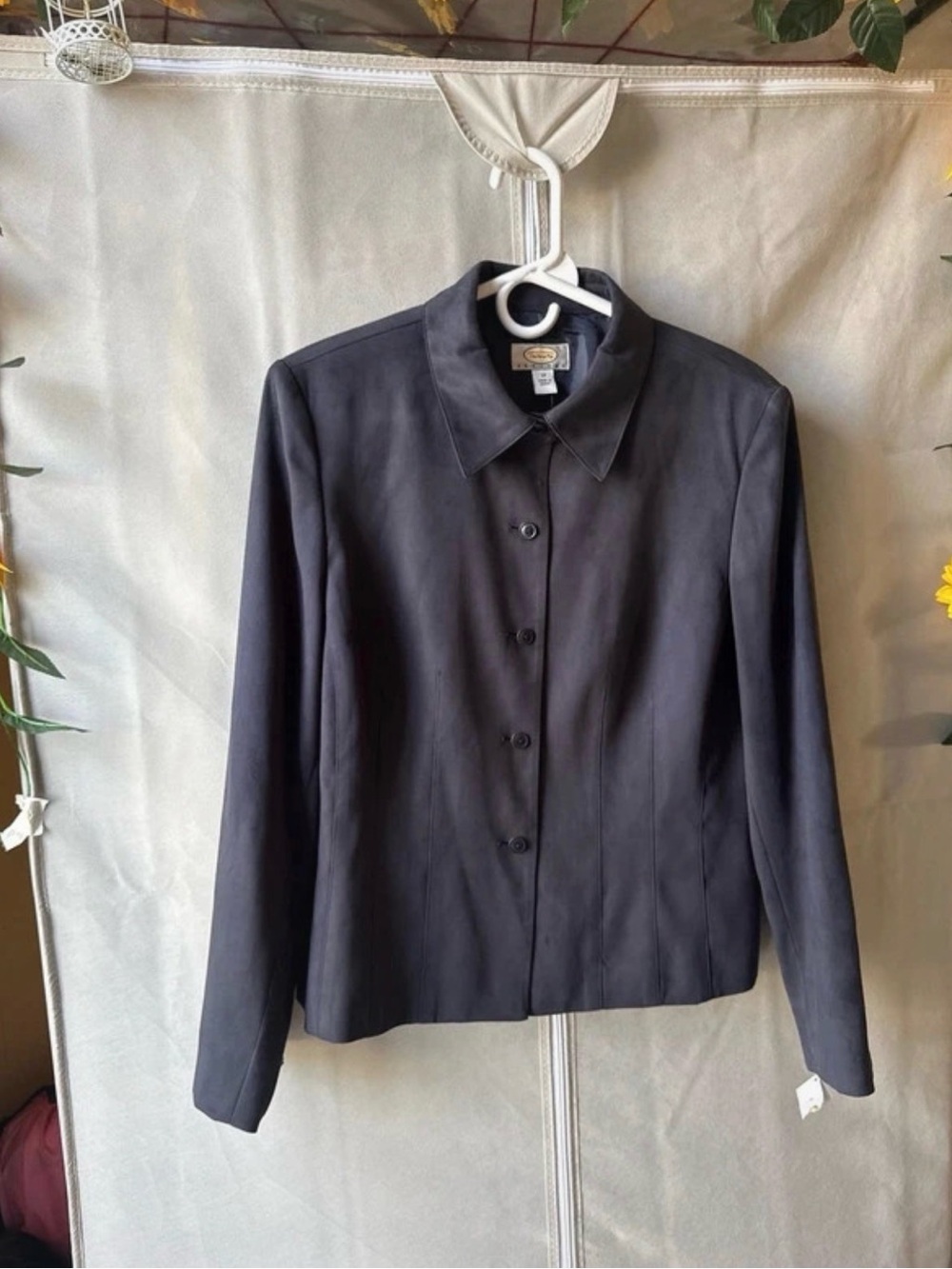 Talbots Black Button-Front Women's Blazer